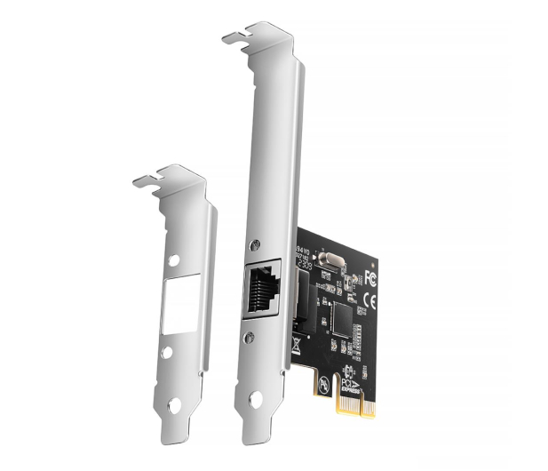 AXAGON PCEE-GRL PCIe 1x Gigabit Ethernet port RJ-45, chipset Realtek 8111L w. SP & LP - 1211983 - zdjęcie